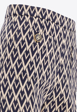 Valentino Toute La V Flared Pants in Wool 6B3RB647915QXA_77035