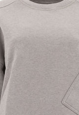 GANNI Oversized Crewneck Sweatshirt T4141921_77178 Gray