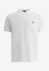Polo Ralph Lauren Logo Embroidered Polo T-shirt White 710666998002WHITE_77134