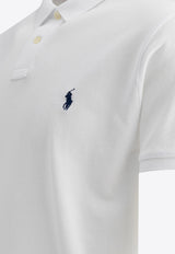 Polo Ralph Lauren Logo Embroidered Polo T-shirt White 710666998002WHITE_77134