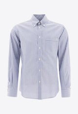 Valentino Striped Button-Down Shirt 6V3ABQ35AL0PG8_77173
