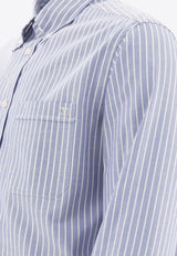 Valentino Striped Button-Down Shirt 6V3ABQ35AL0PG8_77173