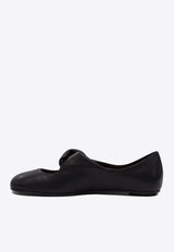 Alexander McQueen Knotted-Strap Leather Ballet Flats 814287WHACO1000_77366