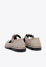 Pierre Hardy Buckled Leather Loafers AEE02GRAIN KIDOFF WHITE_77375