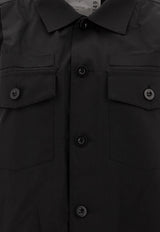 Sacai Sleeveless Mini Shirt Dress Black 25-07649001_77433