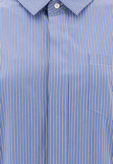 Sacai Asymmetric Shirt Dress Light Blue 25-07761421_77510