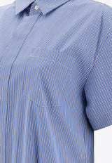 Sacai Asymmetric Shirt Dress Light Blue 25-07761421_77510