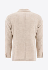 Tagliatore Wool Double-Breasted Blazer Beige 1SMC20KC90057ET844_77444