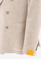 Tagliatore Wool Double-Breasted Blazer Beige 1SMC20KC90057ET844_77444