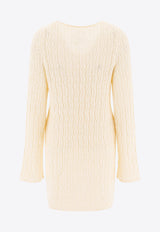 Loulou Studio Aisale Ribbed Mini Dress Ivory AISALARICE IVORY_77595