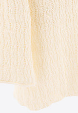 Loulou Studio Aisale Ribbed Mini Dress Ivory AISALARICE IVORY_77595