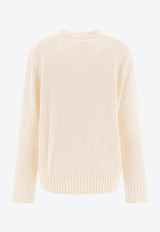 Loulou Studio Canillo Knitted Sweater Ivory CANILLORICE IVORY_77612