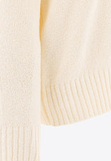 Loulou Studio Canillo Knitted Sweater Ivory CANILLORICE IVORY_77612