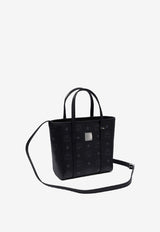 MCM Mini Toni Monogram Top Handle Bags Black MWPEAMT06BLACK_77663