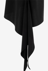 Courrèges Asymmetrical Midi Skirt Black 125CJU224PL01479999_77928