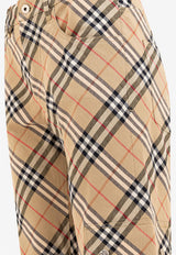 Burberry Vintage Check Straight Pants Beige 8104570_78010