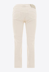 Sportmax Nilly Mini Flare Jeans 2512131035600NILLY005_78002 White