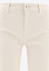 Sportmax Nilly Mini Flare Jeans 2512131035600NILLY005_78002 White