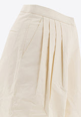 Pleated Wide-Leg Pants