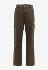 Burberry Straight-Leg Cargo Pants Brown 8105255_78028