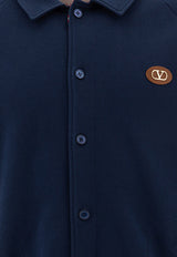 Valentino Logo-Patch Overshirt 6V3MF28SAQCD51_78048