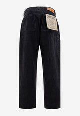 Brain Dead Essential Straight Jeans Blue F24B08004147SOLID BLACK_78065