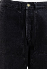Brain Dead Essential Straight Jeans Blue F24B08004147SOLID BLACK_78065