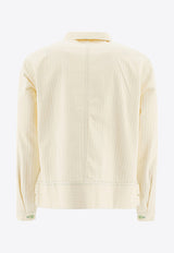 BODE Greenskeeper Knolly Brook Denim Jacket Ivory MRS25JA006IVORY_78131