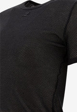 Courrèges Mesh Logo T-shirt Black 125JTS017JS00699999_78111