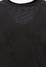 Courrèges Mesh Logo T-shirt Black 125JTS017JS00699999_78111