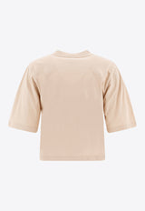 PINKO Adventure Printed T-shirt Beige 104604A2CSC03_78120