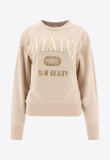 PINKO Adventure Printed Sweatshirt Beige 104618A2CZC03_78112