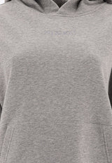 PINKO Logo Embroidered Hooded Sweatshirt Gray 104623A2F9I42_78142