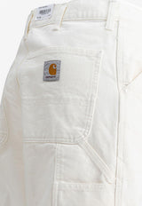 Carhartt Wip Single Knee Bermuda Shorts White I027942D6.02_78221