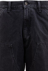 Carhartt Wip Double Knee Denim Shorts Black I03486789.06_78210