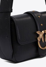 PINKO Mini Love One Leather Shoulder Bag Black 104340A0QOZ99Q_78214