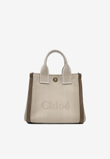 Chloé Small Carry Canvas Tote Bag Beige C25SS911O6523N_78228