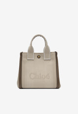 Chloé Small Carry Canvas Tote Bag Beige C25SS911O6523N_78228