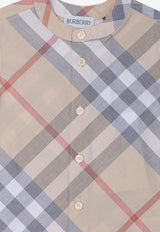 Burberry Kids Babies All-Over Check Onesie Gift Set - Set of 2 Beige 8100701_78350