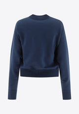 Chloé Logo Crewneck Sweatshirt Blue 24AJH121924C6_78410