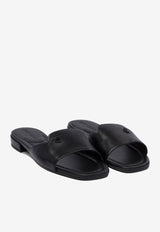 Jimmy Choo Dina Flat Sandals Black DINA FLATNAPBLACK_78334