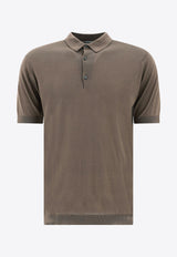 John Smedley Adrian Polo T-shirt Brown ADRIANBEIGE_78409