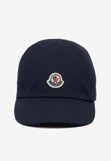 Moncler Kids Boys Logo Patch Baseball Cap Blue 3B00008-04863742_78379