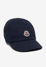 Moncler Kids Boys Logo Patch Baseball Cap Blue 3B00008-04863742_78379