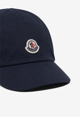 Moncler Kids Boys Logo Patch Baseball Cap Blue 3B00008-04863742_78379
