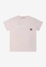 Moncler Kids Baby Boys Embroidered T-shirt Pink 8C00006-89AUM529_78394