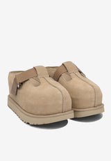 Logo-Engraved Suede Slippers