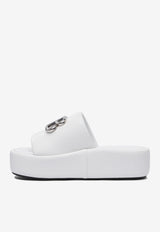 Balenciaga Rise Flatform Leather Slides White 788494WB7E19010_78467