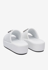 Balenciaga Rise Flatform Leather Slides White 788494WB7E19010_78467