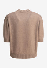 Khaite Davin Cashmere Knit Top Beige 9820650868_78576